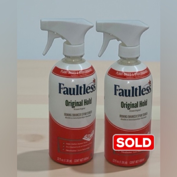 fautless Other - Faultless Original Hold Ironing Enhancer Spray Starch 22oz Non-Aerosol Lot of 2